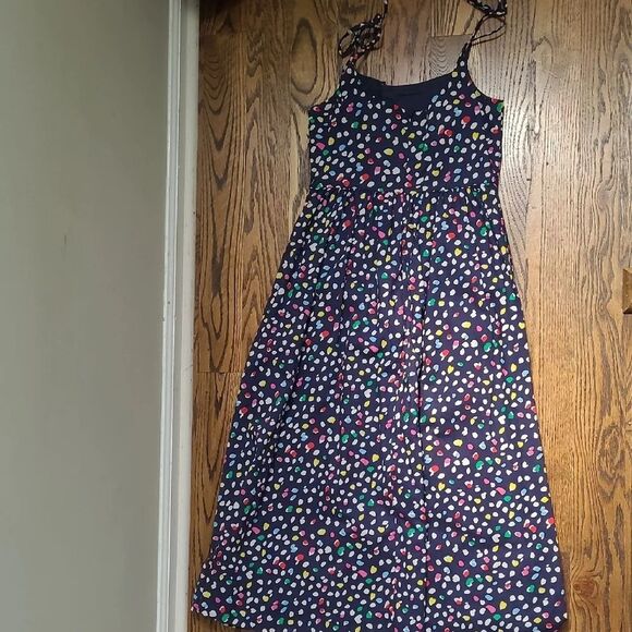 J. Crew Blue and White Spaghetti Strap Maxi Dress - Picture 6 of 9